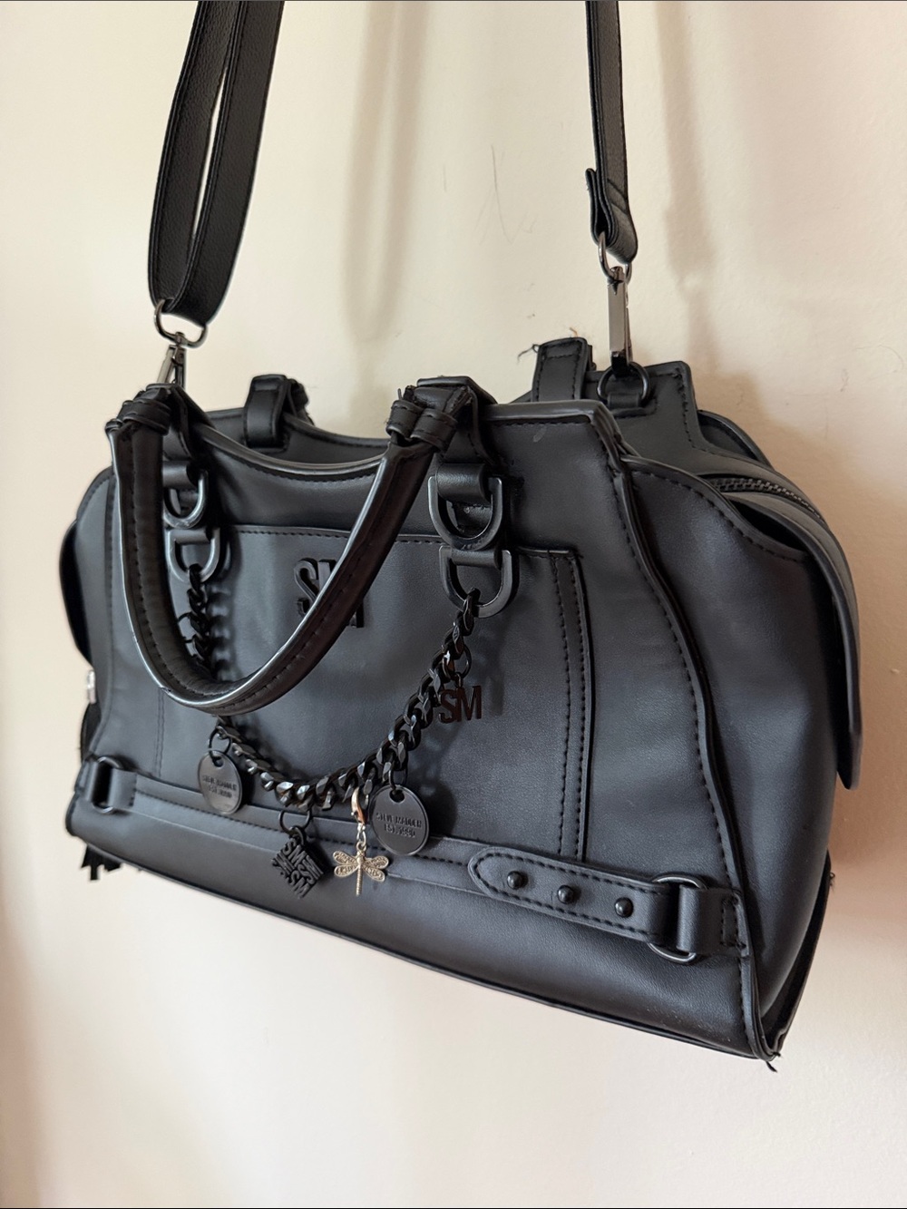 Steve Madden Bcharmy Black Satchel - Picture 6 of 8